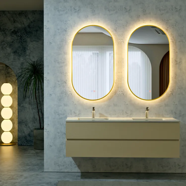 MIROIR TOKYO OR BROSSE 50X90