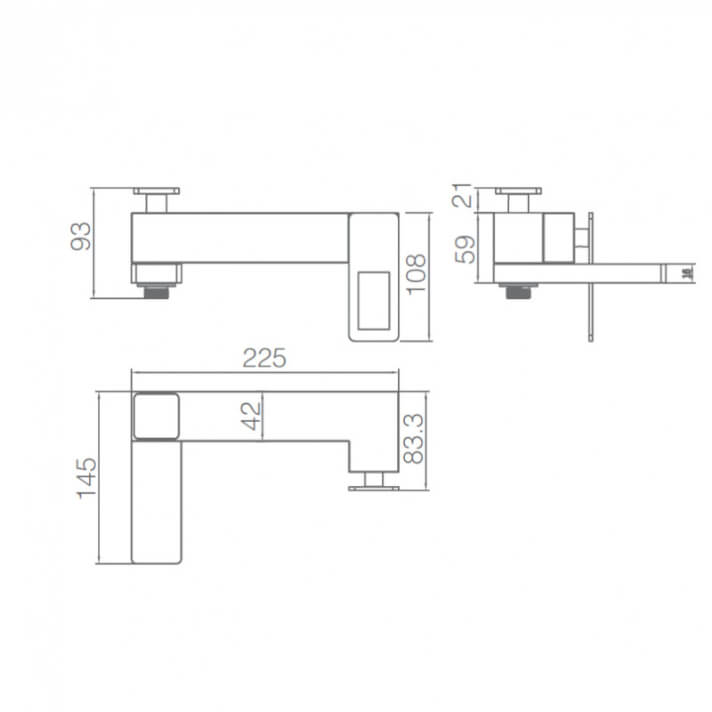 MITIGEUR MONOCOMMANDE ENCASTRE CHROME BDC032-4