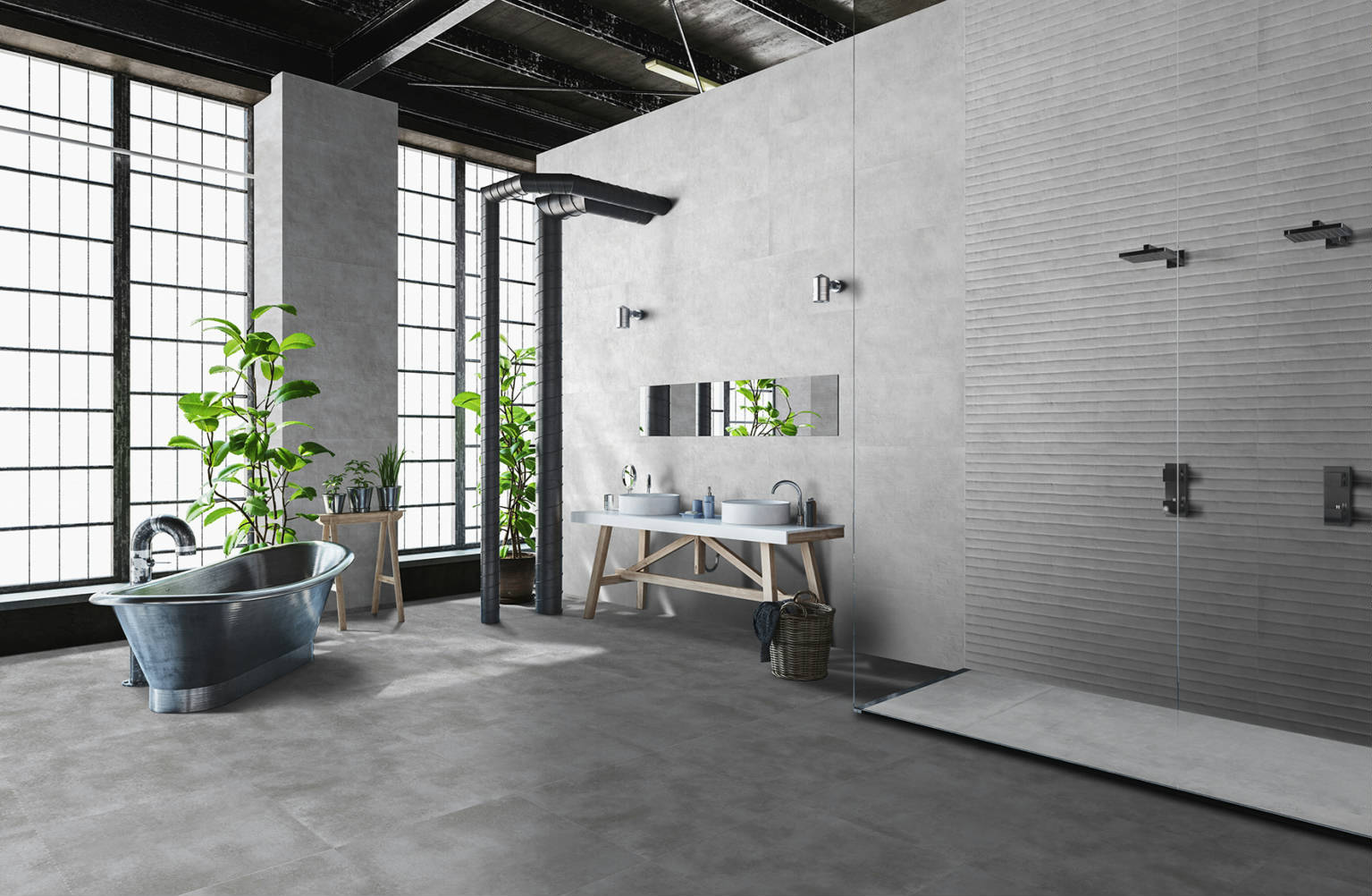 TREND WAVE GRIS 40X120