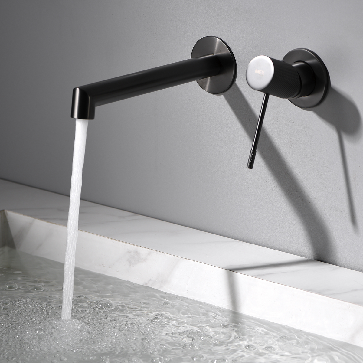 MITIGEUR MONOCOMMANDE ENCASTRE LAITON BLACK GUN METAL GLD038/BGM