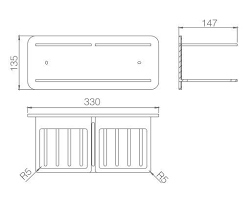PORTE SAVON FRONTAL BLANC MAT ADI011/BL