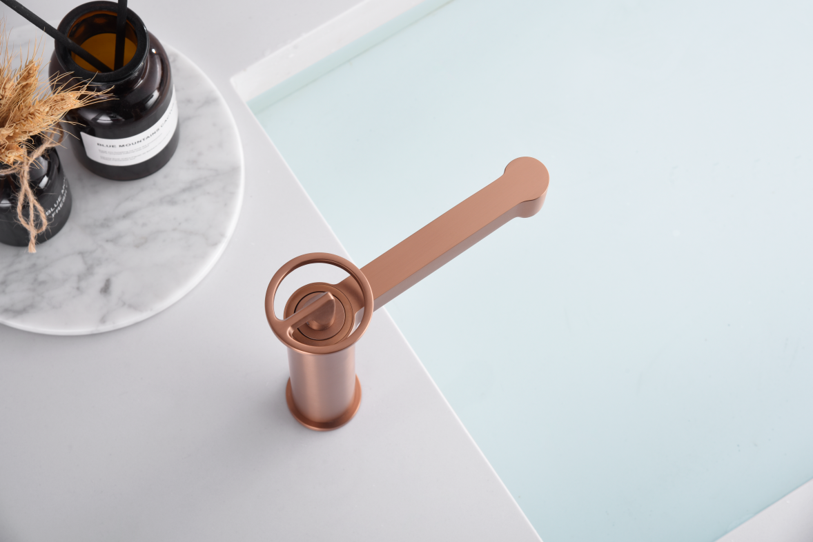 MITIGEUR MONOCOMMANDE OR ROSE BROSSE BDC033-1ORC