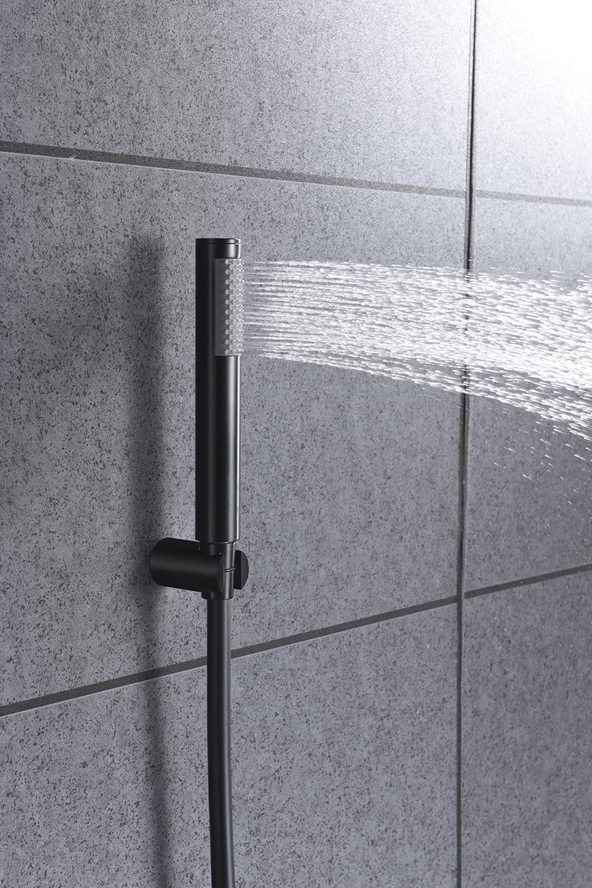 MITIGEUR BAIN/DOUCHE NOIR MAT BDC033-4NG
