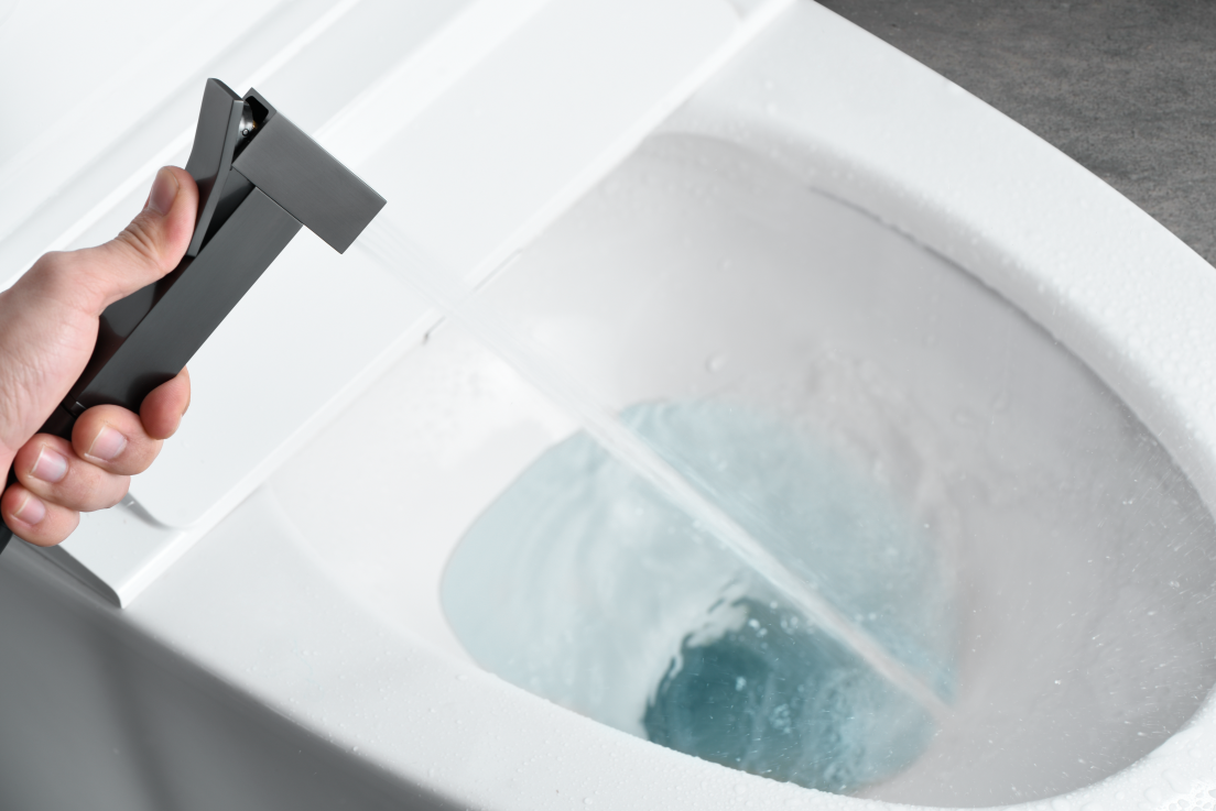 MITIGEUR ENCASTRE POUR BIDET CARREE BLACK GUN METAL RDM003/BGM