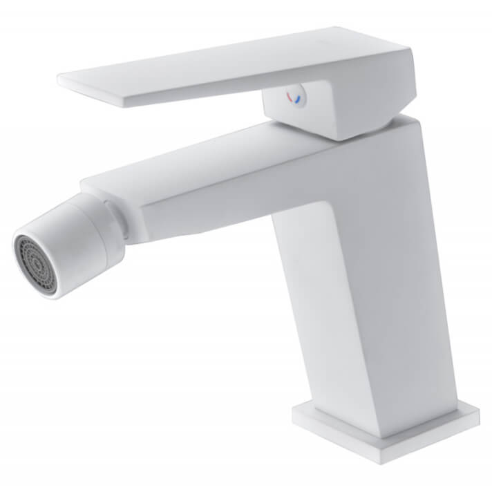 MITIGEUR MONOCOMMANDE DE BIDET BLANC MAT BDAR025-2BL