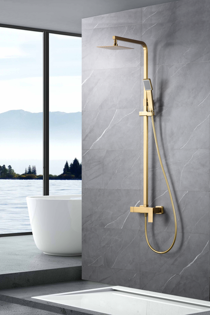 ENSEMBLE DE DOUCHE OR BROSSE BDP048/OC