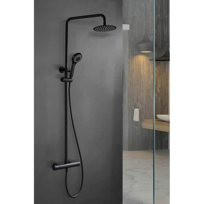 ENSEMBLE DE DOUCHE NOIR MAT BTK017/NG
