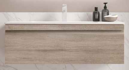 MEUBLE NATALIA SUSPENDU 1 TIROIR + VASQUE CERAMIQUE PLUS