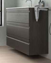MEUBLE NATALIA SUSPENDU 3 TIROIRS + VASQUE CERAMIQUE PLUS
