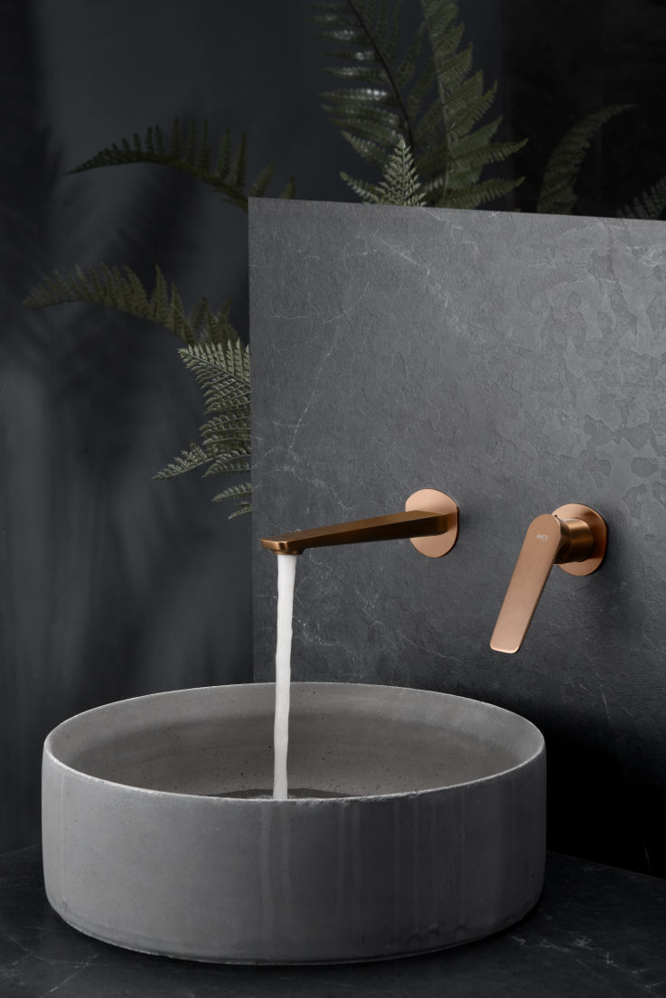 MITIGEUR MONOCOMMANDE ENCASTRE OR ROSE BROSSE GLN047/ORC