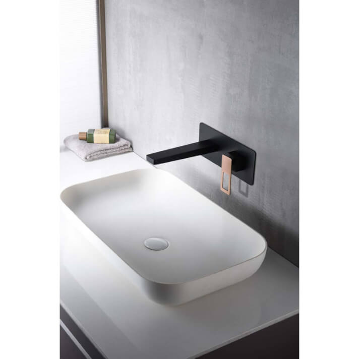 MITIGEUR MONOCOMMANDE NOIR MAT DORE ROSE BDC032-4NOR