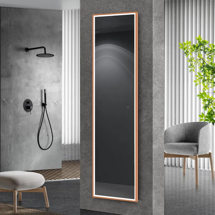 MIROIR NEW YORK OR ROSE BROSSE 40X160 CM