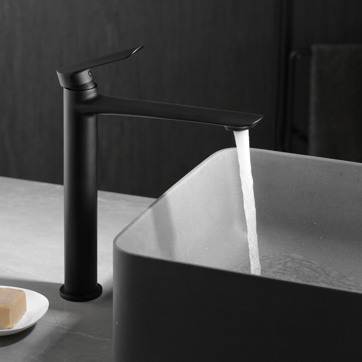 MITIGEUR MONOCOMMANDE BEC HAUT NOIR MAT BDG040-3NG
