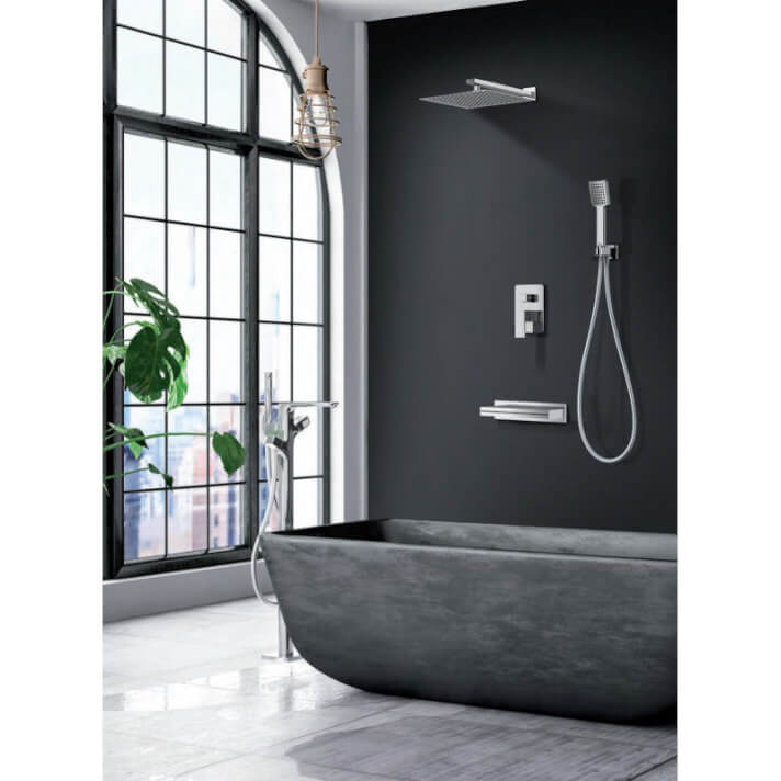 ENSEMBLE DE DOUCHE ENCASTRE CHROME GPV017