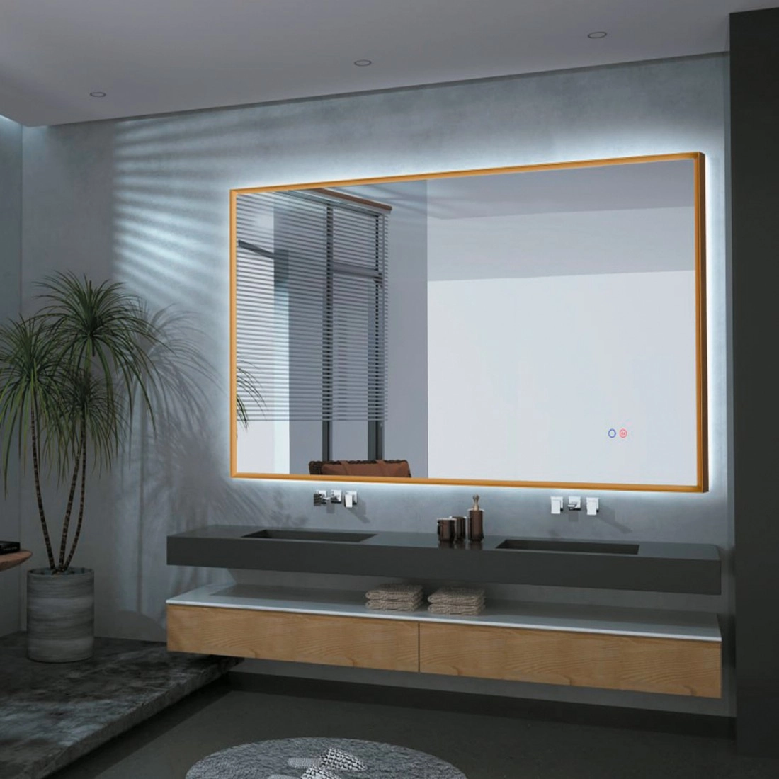 MIROIR CALIFORNIA OR BROSSE