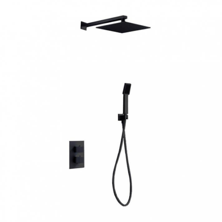 ENSEMBLE DE DOUCHE ENCASTRE NOIR MAT GPC009/NG