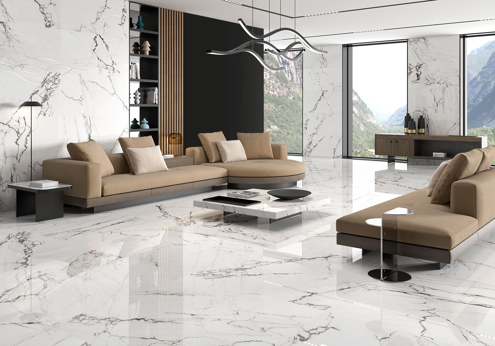 CALACATTA BLACK 60X60