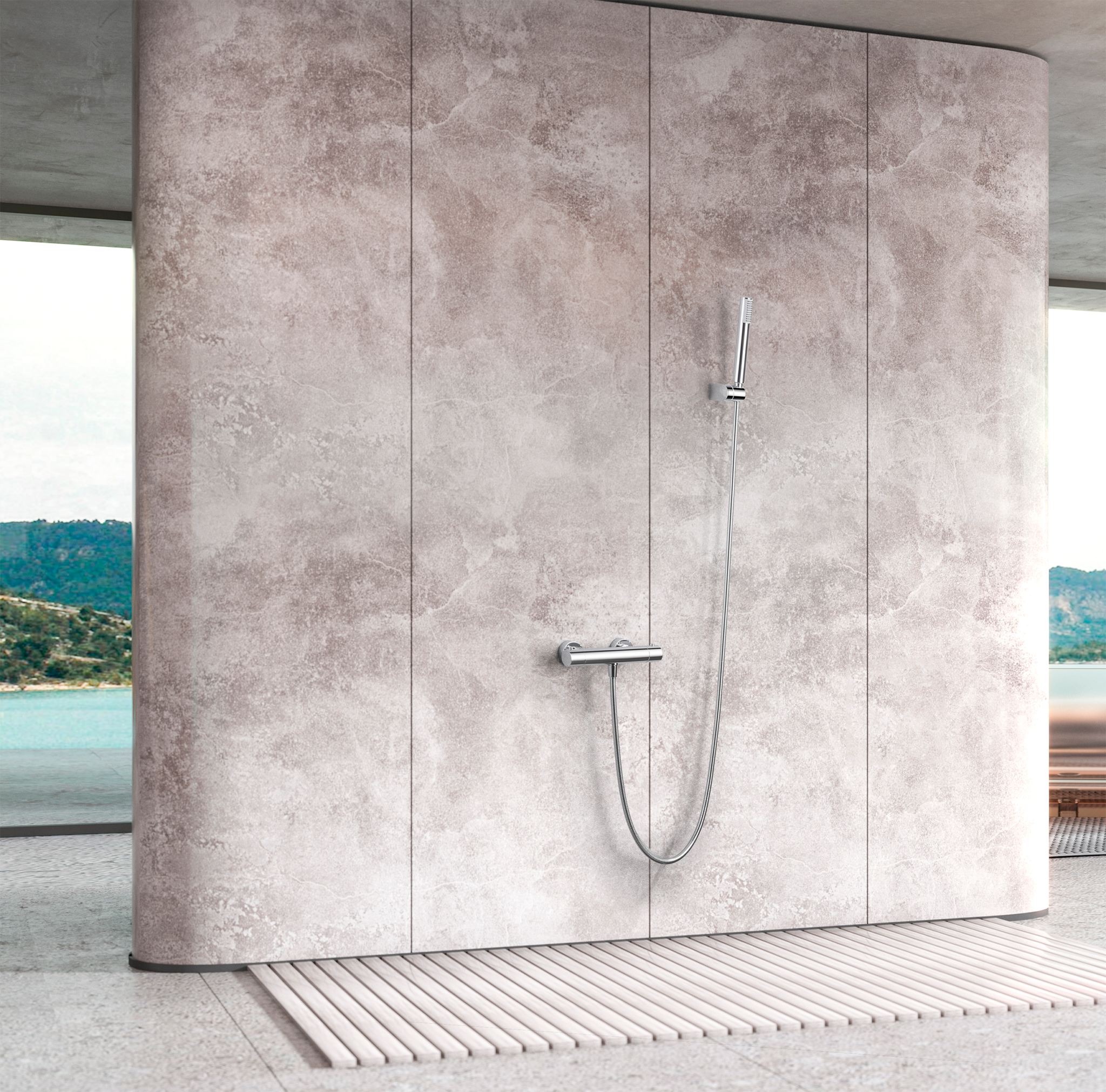 MITIGEUR DE DOUCHE THERMOSTATIQUE CHROME BTM039-5