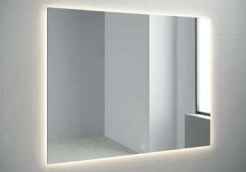 MIROIR LISSE COINS ARRONDIS LED