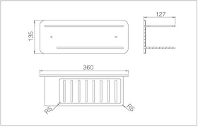 PORTE SAVON FRONTAL BLANC MAT ADT009/BL