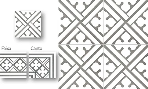 DECOR CLASSIC B GRAPHITE 20X20