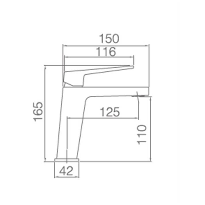 MITIGEUR CHROME BDAR025-1