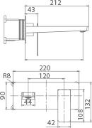 MITIGEUR ENCASTRE MONOCOMMANDE  GLP048