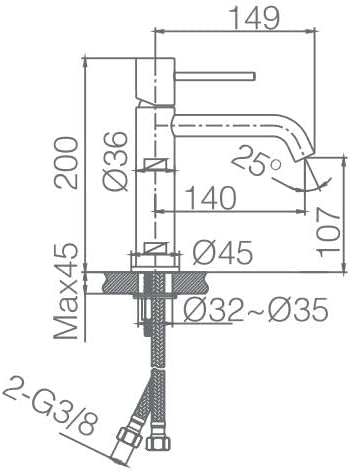 MITIGEUR MONOCOMMANDE NOIR MAT BDM039-1NG
