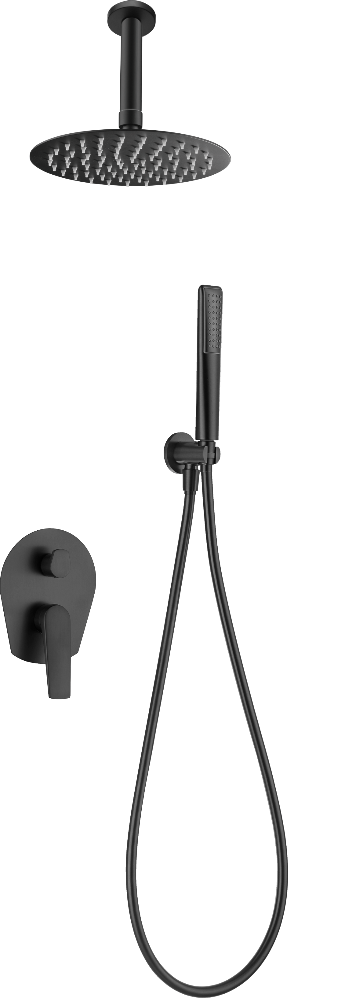 ENSEMBLE DE DOUCHE ENCASTRE NOIR MAT GPP057/NG