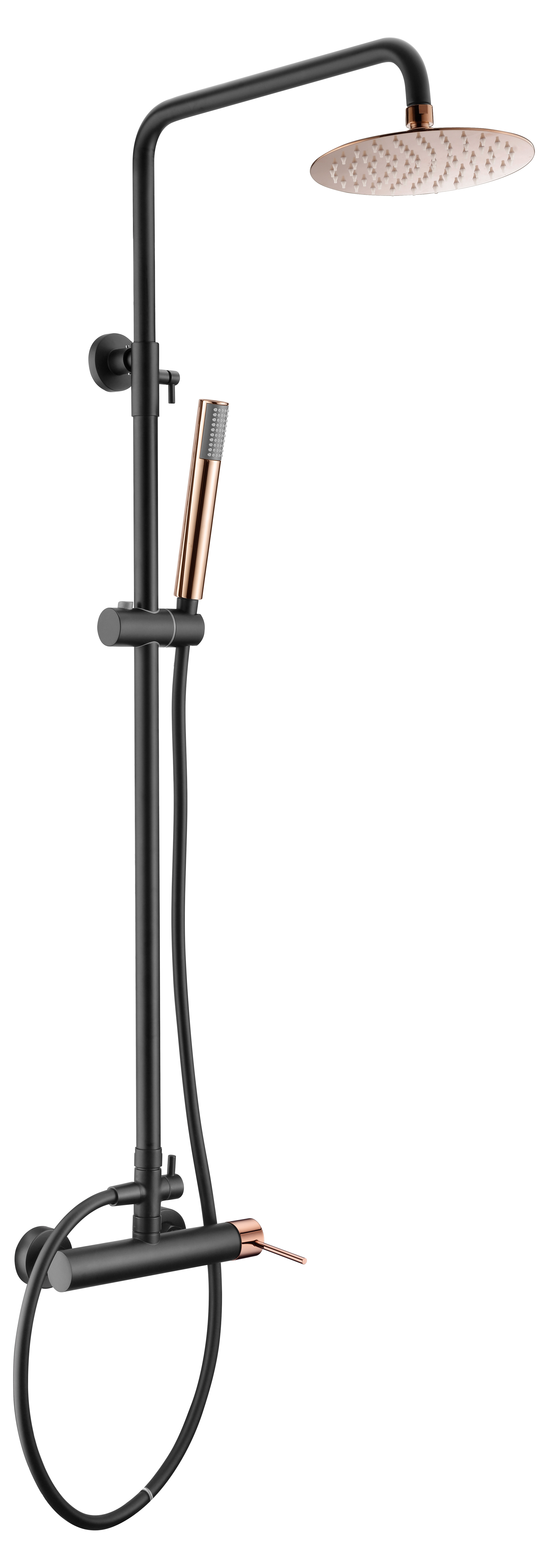 BARRE  DE DOUCHE NOIR DORE ROSE BDYS045/NOR