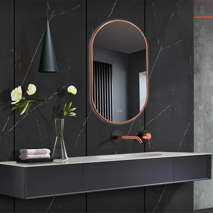 MIROIR TOKYO OR ROSE BROSSE 50X90